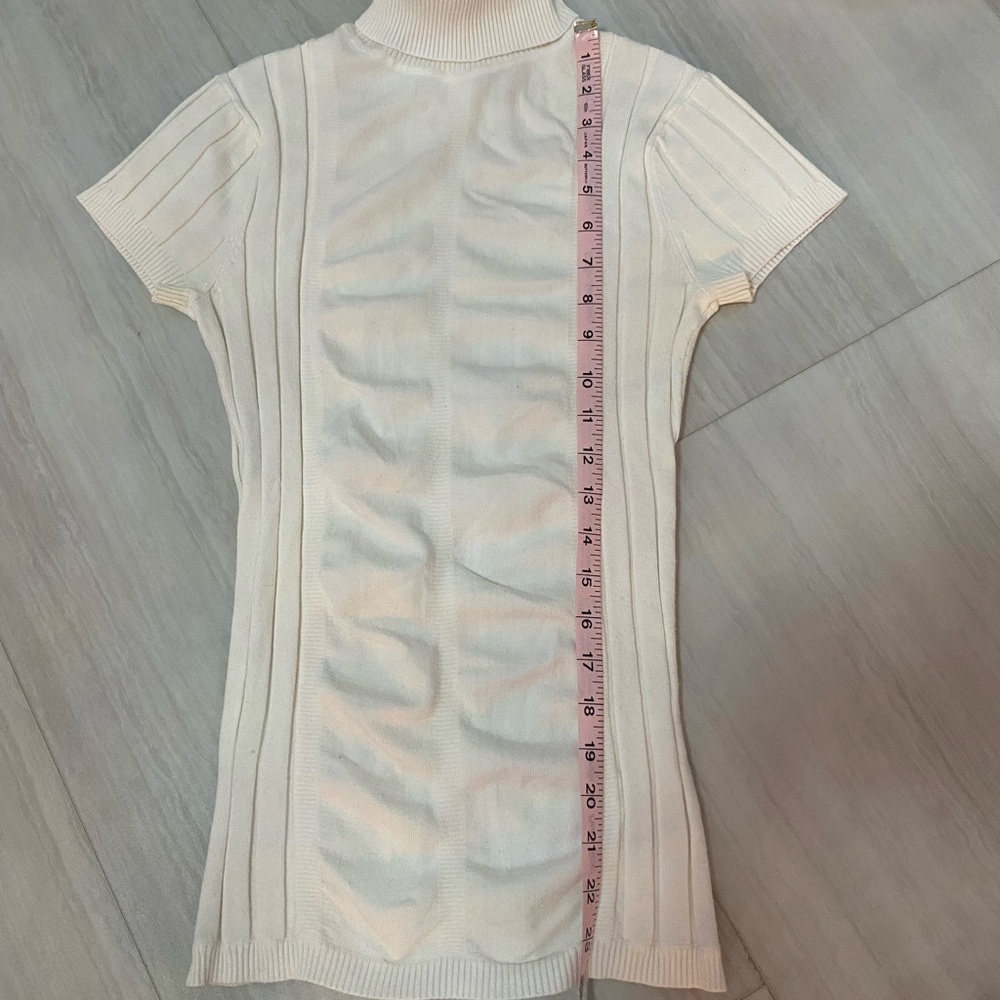 Cache Ivory Ribbed Knit Top - Picture 3 of 4